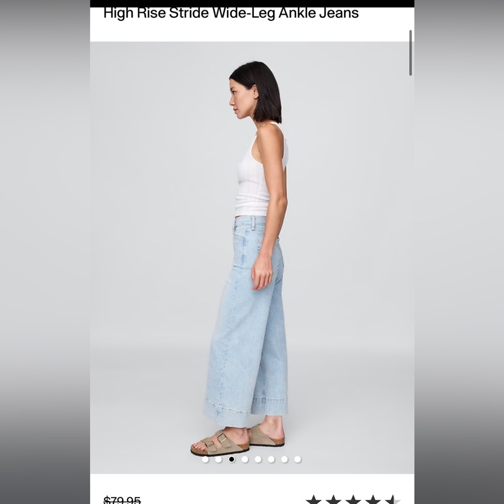 GAP Wide Ankle Jeans BRAND NEW- Size 25/0